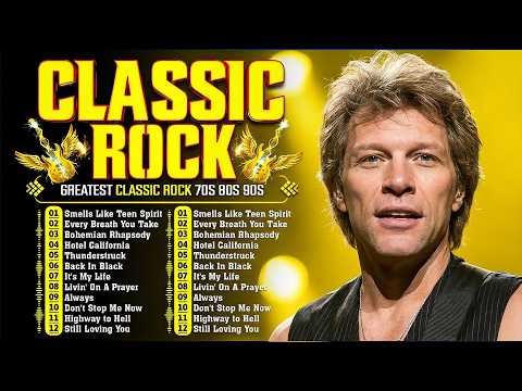 Aerosmith, Nirvana, ACDC, Queen, Bon Jovi, Scorpions, Guns N Roses🔥Best Classic Rock Of 70s 80s 90s