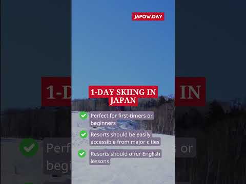 Which Ski Resort to Go to for 1-Day Skiing in Japan?