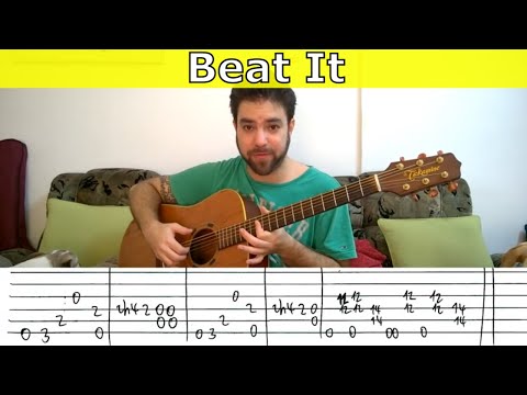 Fingerstyle Tutorial: Beat It - Guitar Lesson w/ TAB