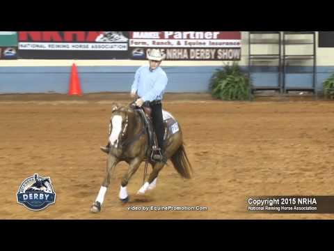 Cool N Dun Gunner ridden by Tell Edgmon - 2015 NRHA Derby FINALS - Open Derby (Sec. 1)