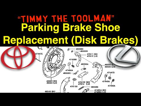 Parking Brake Shoe Replacement on your Toyota or Lexus Vehicle (w/ Rear Disk Brakes)(Part 1)
