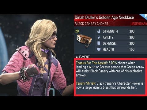 Injustice 2 - Black Canary Legendary Gear Showcase