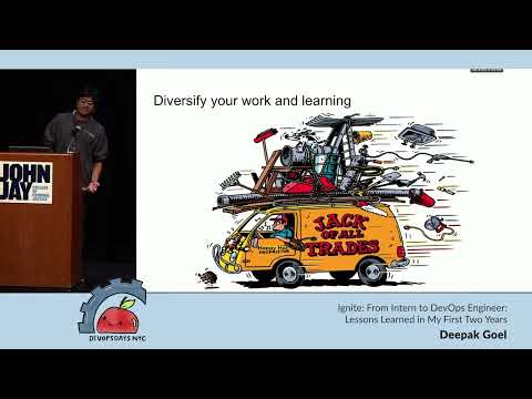 devopsdaysNYC 2023 - Deepak Goel - From Intern to DevOps Engineer: Lessons Learned...