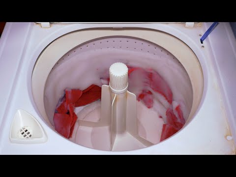 (Suds Locked) Magic Chef 20 Pound Washer - Medium Load of Extremely Dirty Fabric