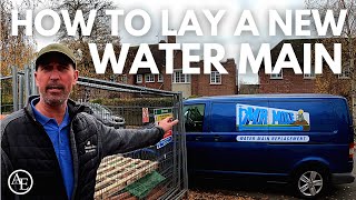 HOW TO LAY A NEW WATER MAIN | Build with A&amp;E
