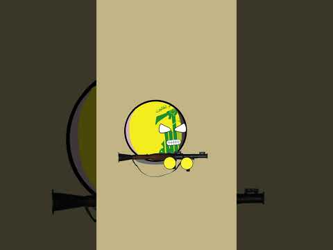 Israel and Allies Hezbollah #countryballs #israel #iran #palestine #lebanon