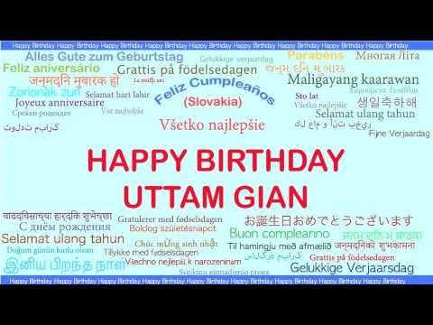 UttamGian   Languages Idiomas - Happy Birthday