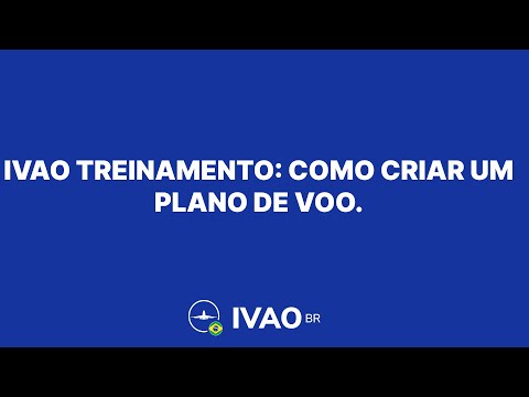 IVAO TRAINING: How to create and submit a flight plan #1