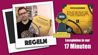 #Regeln - Endeavor: Die Tiefsee (Board Game Circus & Frosted Games 2024) | Regeln in nur 17min