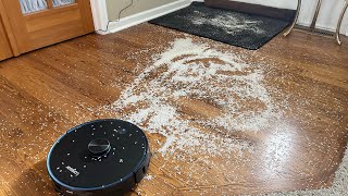 Crazy Rice Challenge VS Cheap Robot Vacuum with Self Emptying System