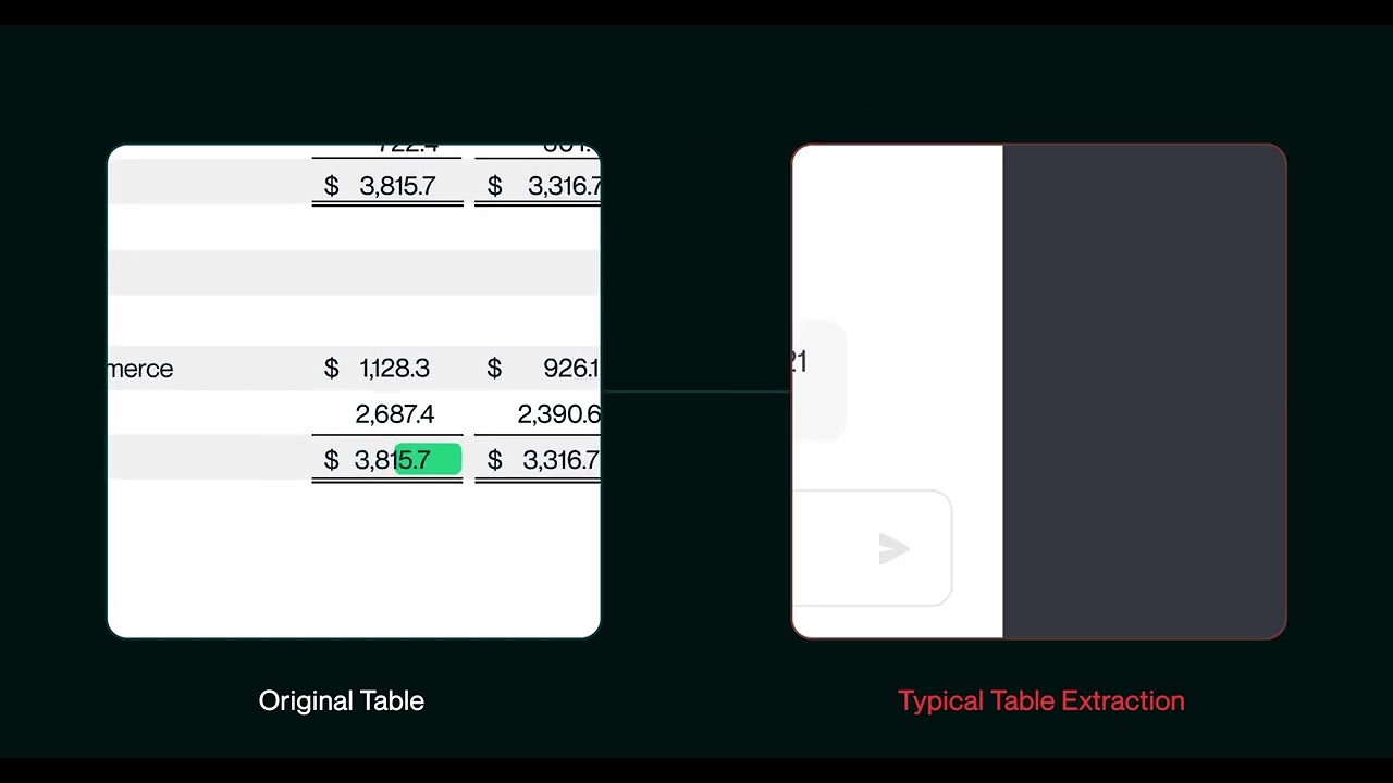 Unstructured Table Extraction