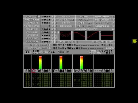 Making jungle/rave tunes in Protracker 2.3 clone (Centipedes)