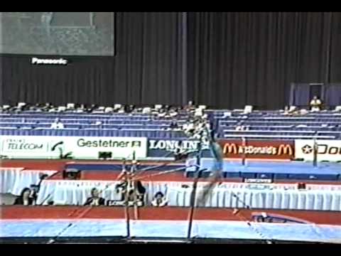 9th Team PRK Choe Gyong Hui UB - 1991 World Gymnastics Championships 9.775.
