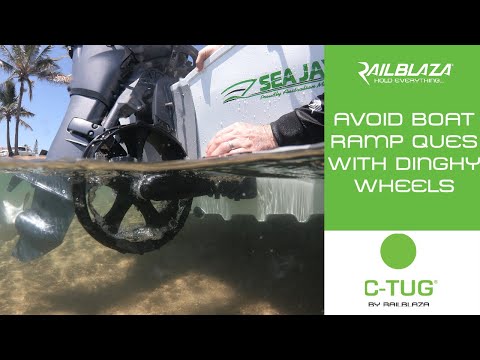 Avoid Boat Ramp Queues with C-Tug Dinghy Wheels