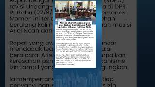 Ahmad Dhani Diancam Diusir usai Berkali-kali Interupsi Ariel & Judika di Rapat RUU Hak Cipta
