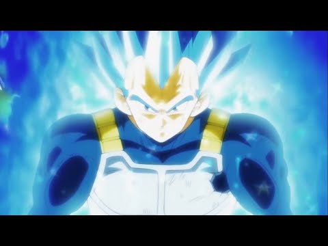 Vegeta goes Super Saiyan Blue Evolution for the first time (English Subs)