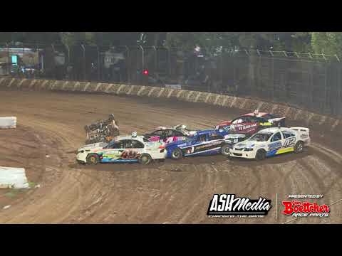 Modified Sedans: Darren Baldwin Rollover - Kingaroy Speedway