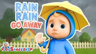 Rain Rain Go Away with Toddlers | 3D Nursery Rhymes & bedtime songs for kids | Kids Spaceship