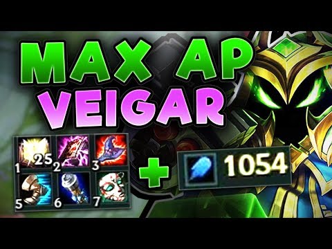 FULL AP + 25 MEJAI STACKS ON VEIGAR IS SO STUPID! 1000+ AP VEIGAR TOP SEASON 7 - League of Legends