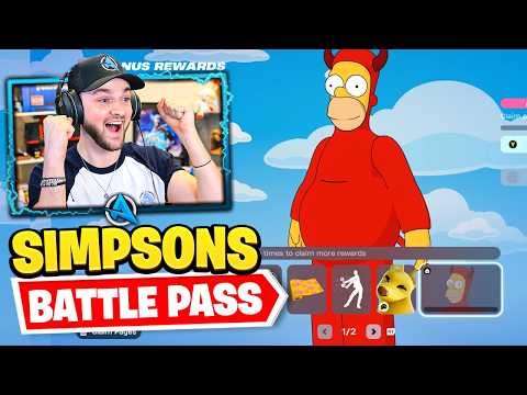 I Unlocked the *NEW* Fortnite Simpsons Battle Pass EARLY!