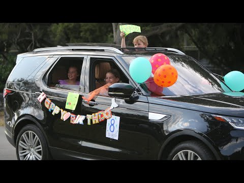 Surprise birthday parade provides safe way to celebrate