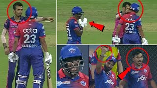 Yuzvender Chahal friendly exchange with Kuldeep Yadav during No Ball Controversy DC vs RR Clash