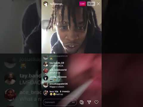 Famo Banga dissing Nick Blixky On live