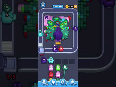 Pixel Flow Level 544 Walkthrough