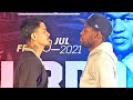 JOSEPH DIAZ JR & JAVIER FORTUNA LOCK EYES AS BOTH SHARE INTENSE FACE TO FACE