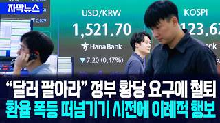 [자막뉴스] "달러 팔아라" 정부 황당 요구에 철퇴... 환율 폭등 떠넘기기 시전에 기업들 이례적 행보 / 사건텔러