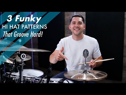 3 FUNKY Hi Hat Patterns That Groove Hard! Drum Lesson