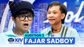 NGAKAK! Fajar Sad Boy Menguji Kesabaran Reza Arap! | AUDISI 3 | Indonesian Idol Season 14