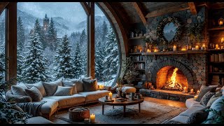 🔥 Snowy Cabin Retreat: Gentle Fire Sounds for a Relaxing Night