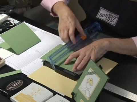 Easter Chick Cards: Cutting & Scoring Card Stock