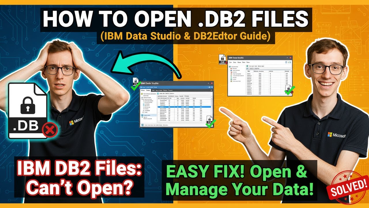 How to Open DB2 Files (IBM Data Studio or DB2Editor)