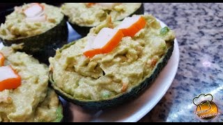 AGUACATES RELLENOS de ATUN y SURIMI