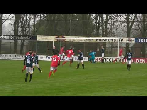 Rood-wit 1 - Driel 1, de doelpunten