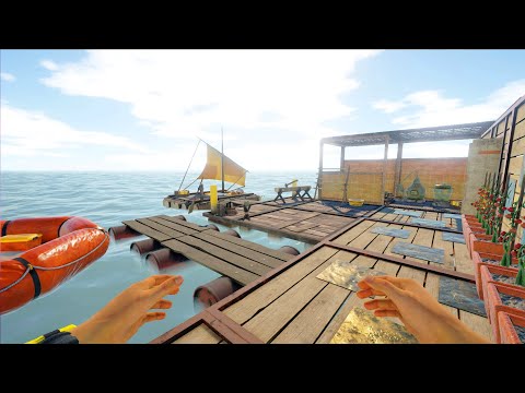 BASE BUILDING in Bermuda | Ep. 3 | Surviving an Endless Ocean, Base Building & Crafting on a Raft