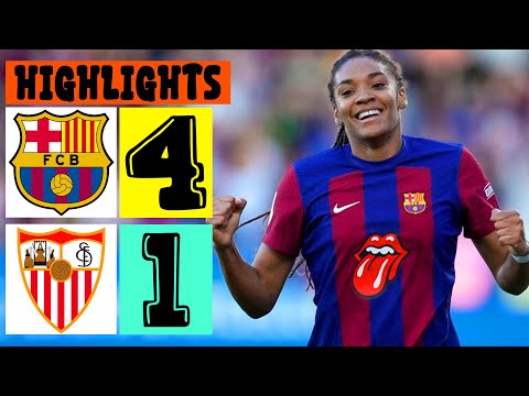 Barcelona vs Sevilla 4-1 | Goles y Resumen | Liga F 2026