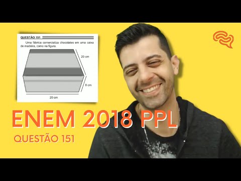 ENEM 2018 PPL - Q151 - Uma fábrica comercializa chocolates em uma caixa de madeira, como na figura.