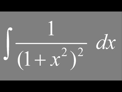 Integral of 1/(1 + x^2)^2 dx