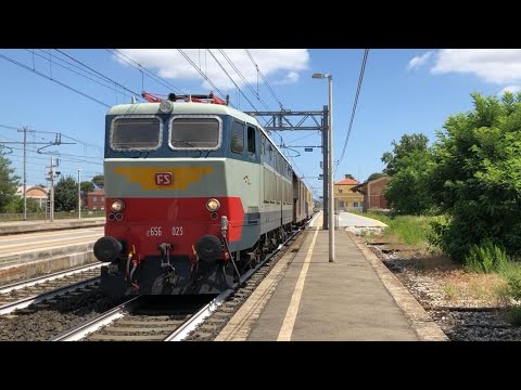TRENI MERCI,INVII & STORICI DI INIZIO LUGLIO IN TRANSITO ALLA STAZIONE DI CASTELBOLOGNESE!