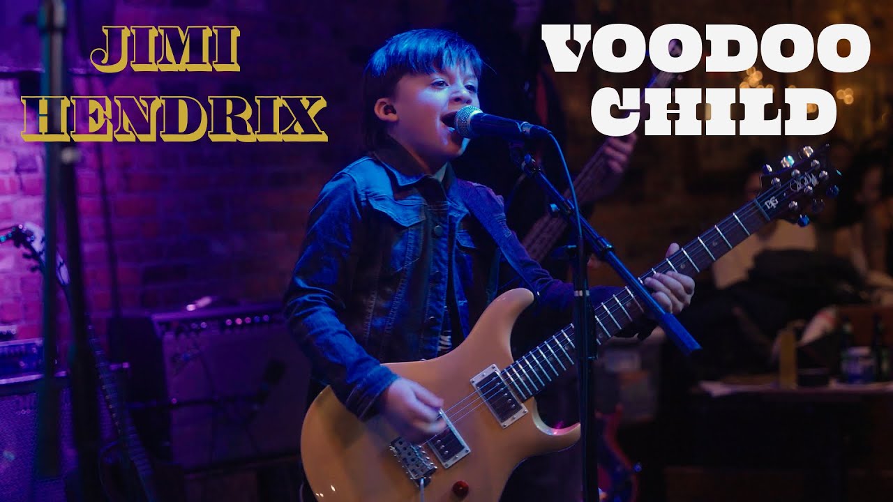 10yo The Only Bay and the Allstars Rock Jimi Hendrix Voodoo Child Cover - LIVE IN NYC CRAZY SOLOS - YouTube
