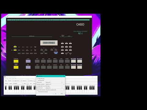 MAME Showcase Casio RZ-1: MIDI Input/Output