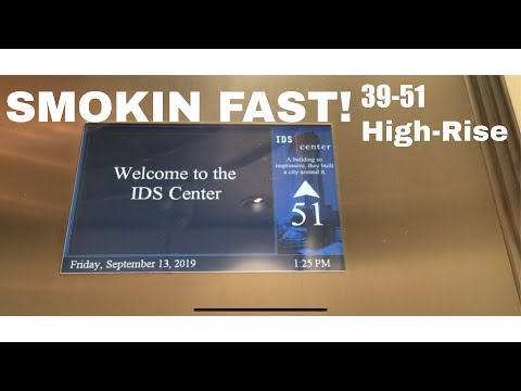 INSANE Schindler Traction High-Rise Elevators - IDS Center - Minneapolis, MN