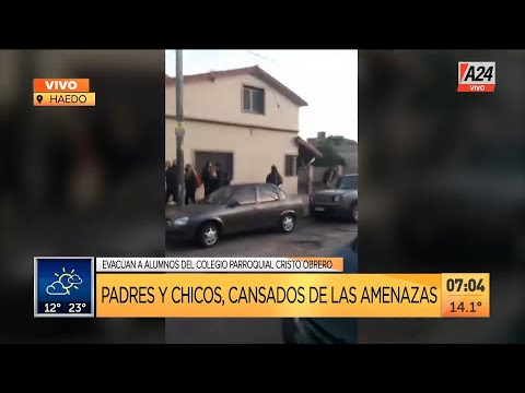 Haedo: nueva amenaza de bomba en el colegio Cristo Obrero I A24