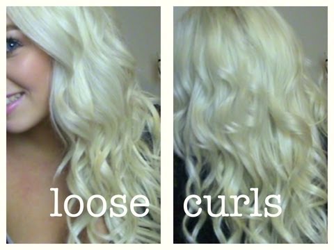 Loose Curls with Hair Extensions using GHD Straightener Video