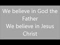 We Believe | Newsboys | Lyrics