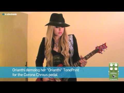 Orianthi rocking out with her TonePrints!