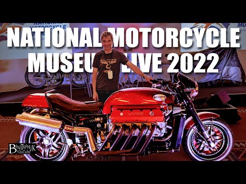 National Motorcycle Museum open day 2022 featuring Allen Millyard, Brian Crighton & his CR700W